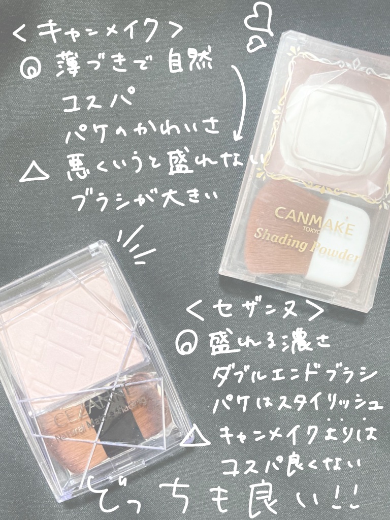 シェーディングパウダー/キャンメイク/シェーディングを使ったクチコミ（2枚目）