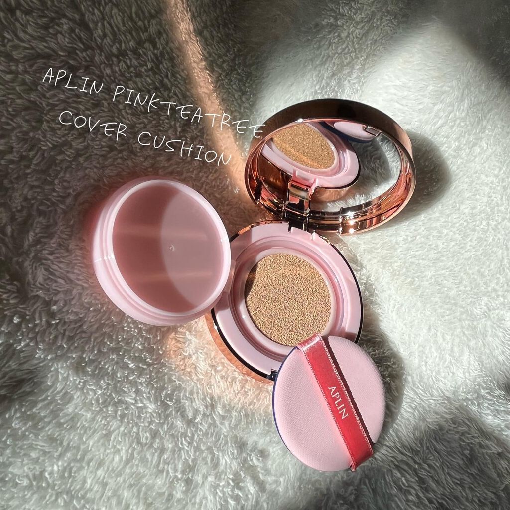 ピンクティーツリーカバークッション/APLIN/クッションファンデーションを使ったクチコミ（1枚目）