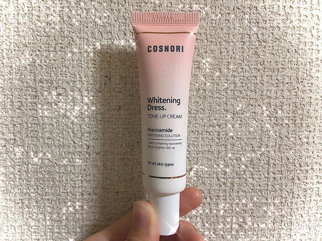 ホワイトニングドレストーンアップクリーム/COSNORI/化粧下地を使ったクチコミ（2枚目）