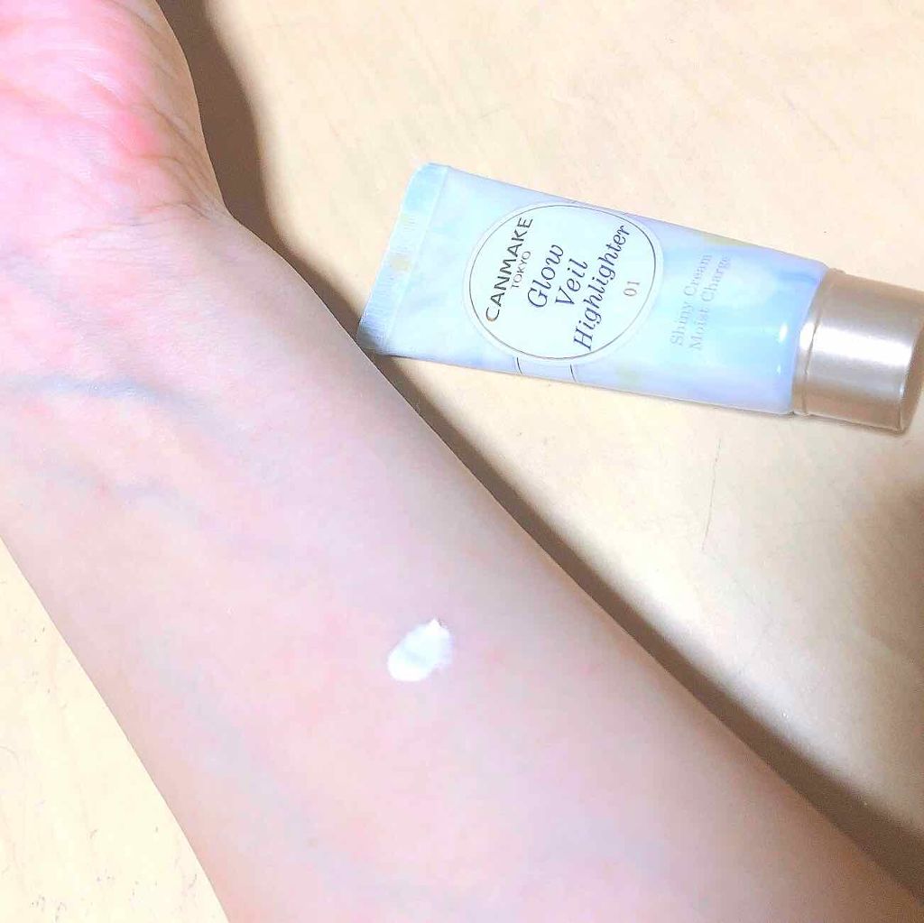 グロウヴェールハイライター/キャンメイク/クリームハイライトを使ったクチコミ（2枚目）