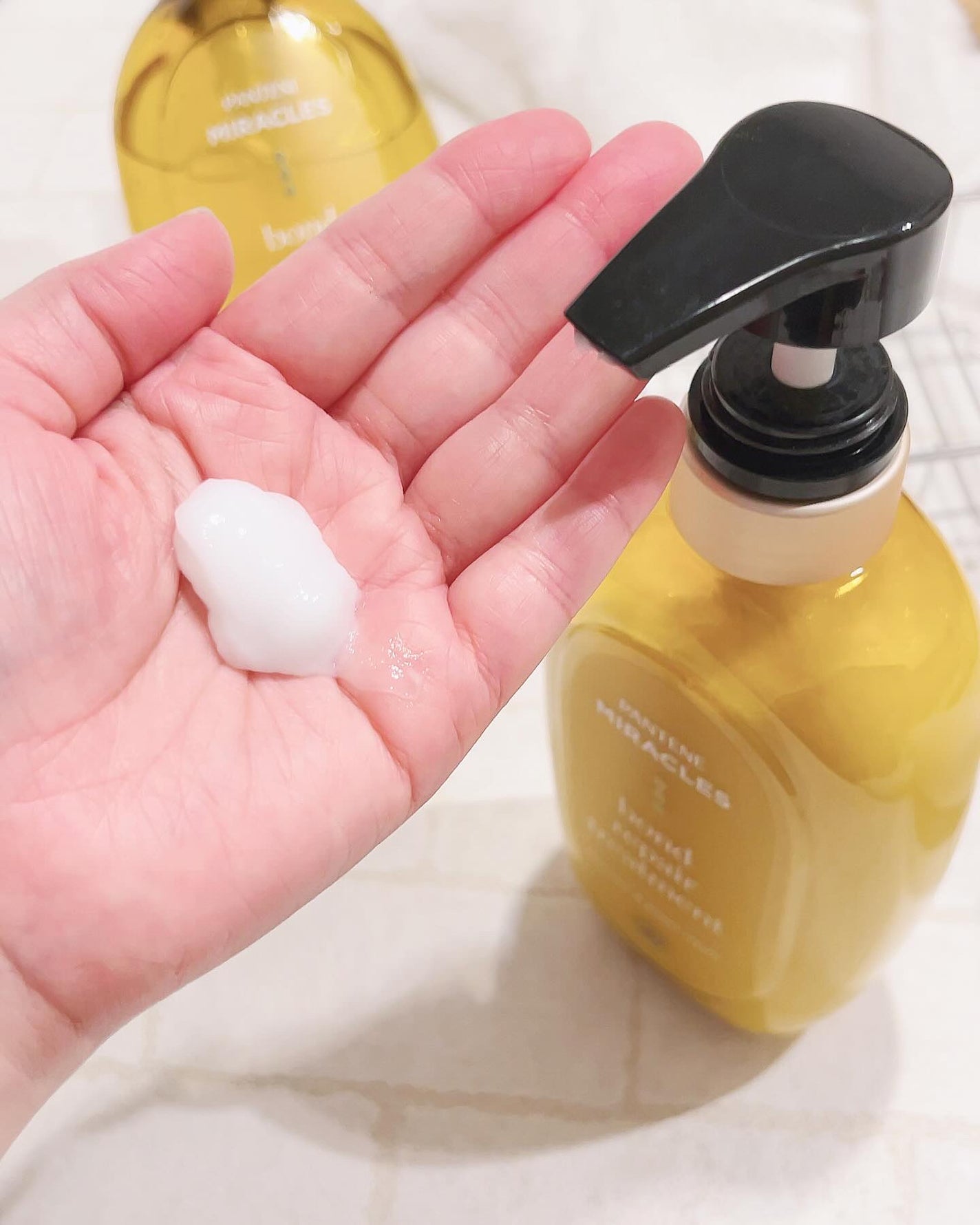 ボンドリペアシリーズ モイスチャー&パワーリペア シャンプー&トリートメント/パンテーン/市販シャンプーを使ったクチコミ(4枚目)