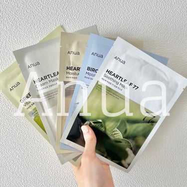 
----------------------
🫧
Anua
sheet mask
🫧
----------------------


画像右から、パック商品名と効果です↓

❣️ドクダミ77％マスク