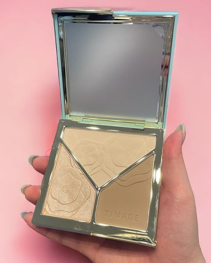 ハイライトシェーディングパレット/TIMAGE/パウダーハイライトを使ったクチコミ(3枚目)