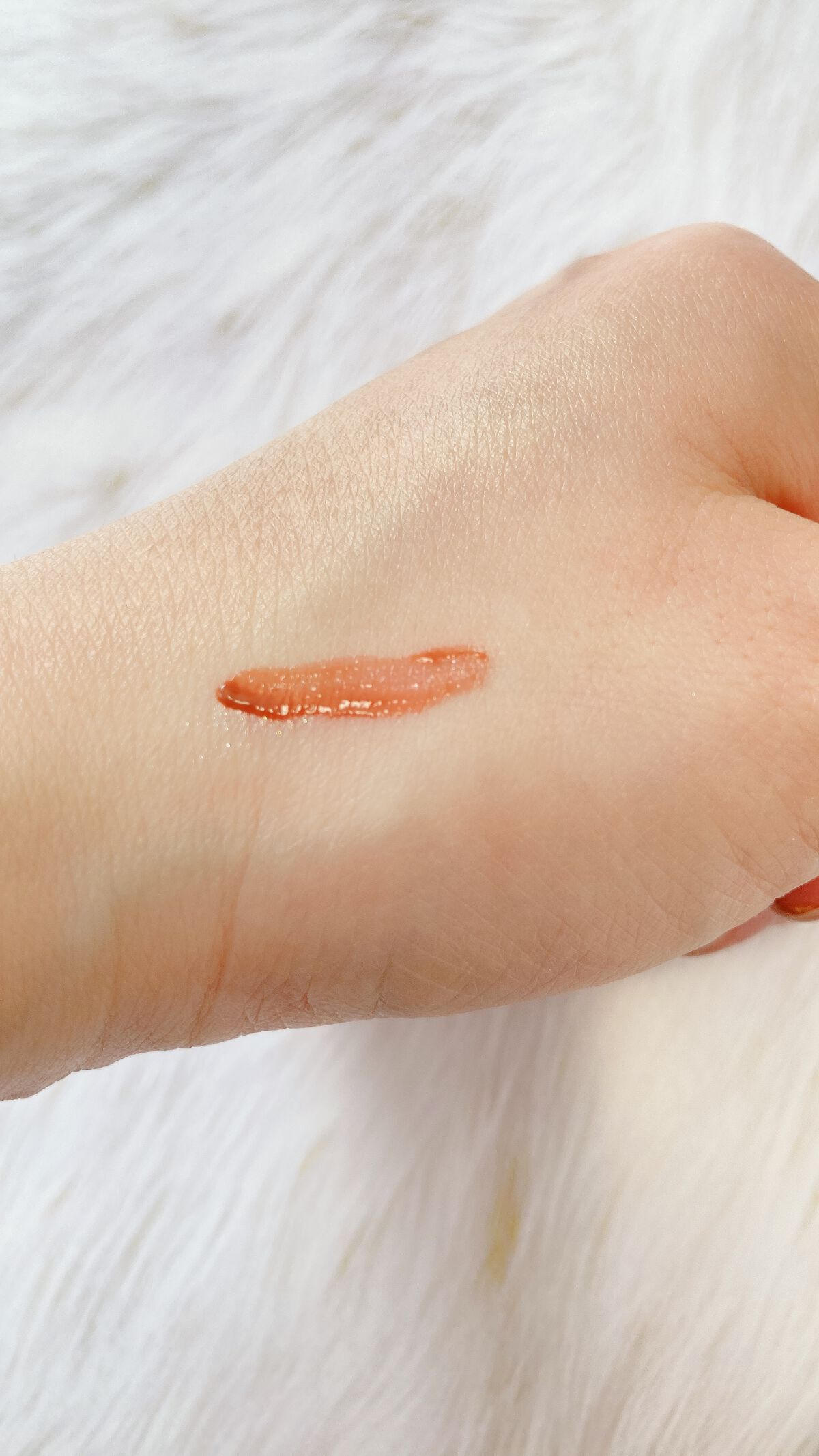 ICE CUBE GLOSSY KJ3#栗のミルクティー/kakashow/リップグロスを使ったクチコミ（3枚目）