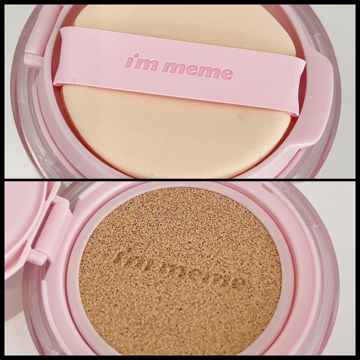 ワンダーベルベットラスティングクッション/i’m meme/クッションファンデーションを使ったクチコミ（2枚目）