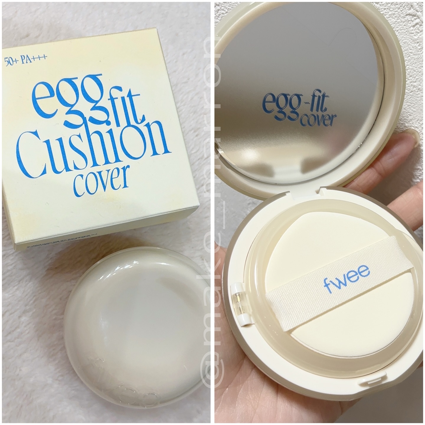 フィー クッションエッグフィットカバー/fwee/クッションファンデーションを使ったクチコミ（1枚目）