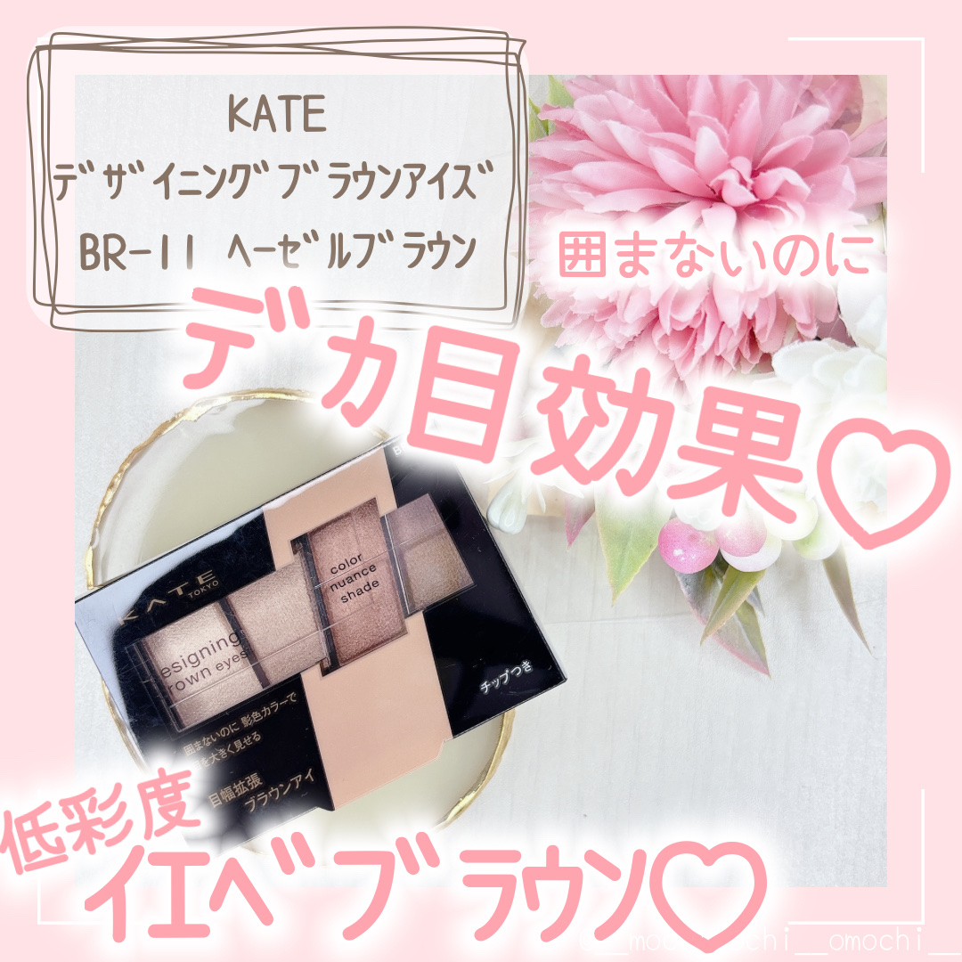 デザイニングブラウンアイズ/KATE/アイシャドウパレットを使ったクチコミ（1枚目）