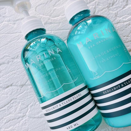 ダメージリペアシャンプー&トリートメント/マリーナシーオーガニック/市販シャンプーを使ったクチコミ(1枚目)