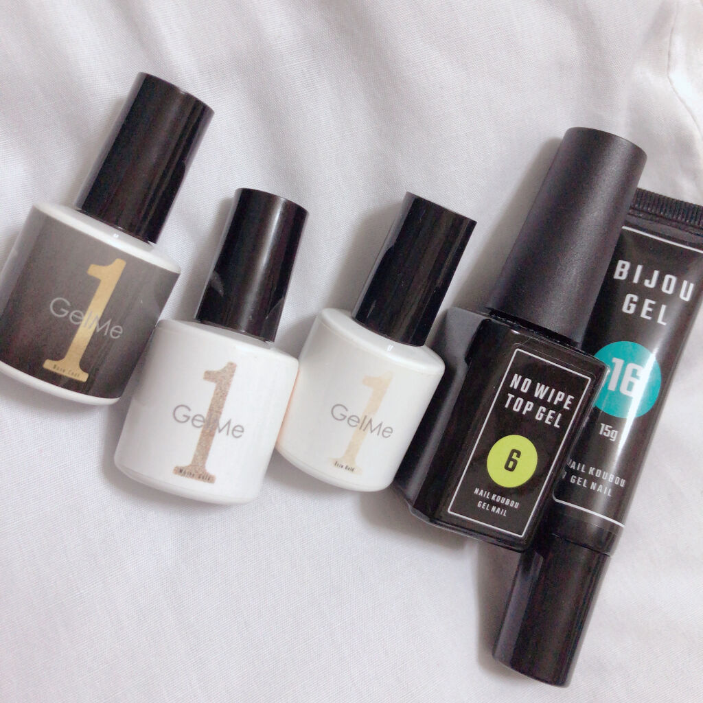 ジェルネイル 26.ホワイトゴールド/ジェルミーワン/ジェルネイルを使ったクチコミ（3枚目）