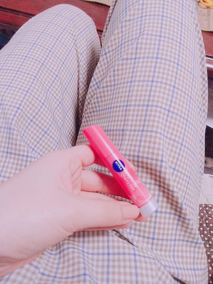 モイストピュアカラーリップ/ニベア/リップクリームを使ったクチコミ(1枚目)