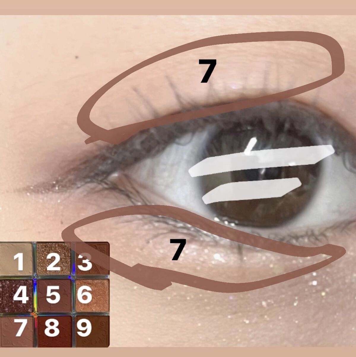 クォーツ 9色アイシャドウパレット(ドリームランドアイシャドウ)/ZEESEA/アイシャドウパレットを使ったクチコミ（2枚目）