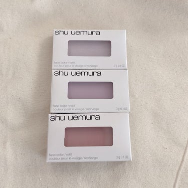 shu uemura グローオン (レフィル)のクチコミ「シュウウエムラのクールトーン向けチーク３つ紹介
上から順に、

①﻿IR ライラックホロ
淡い.....」（1枚目）