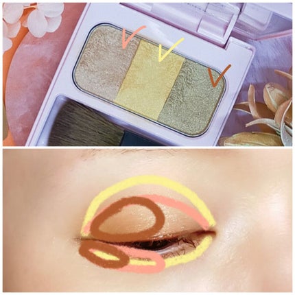 ブレンドチークカラー/WHOMEE/パウダーチークを使ったクチコミ(3枚目)