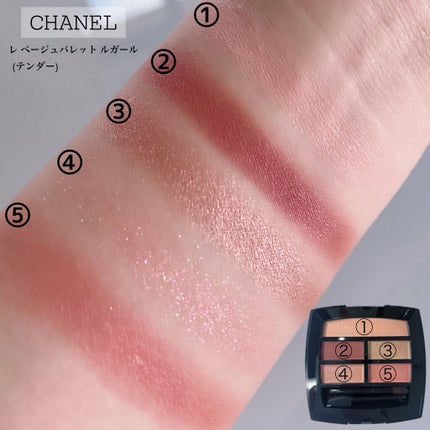 レ ベージュ パレット ルガール/CHANEL/アイシャドウパレットを使ったクチコミ(3枚目)