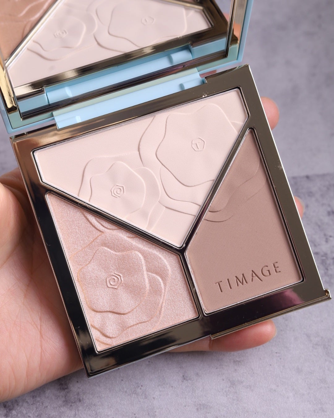 ハイライトシェーディングパレット/TIMAGE/パウダーハイライトを使ったクチコミ(2枚目)