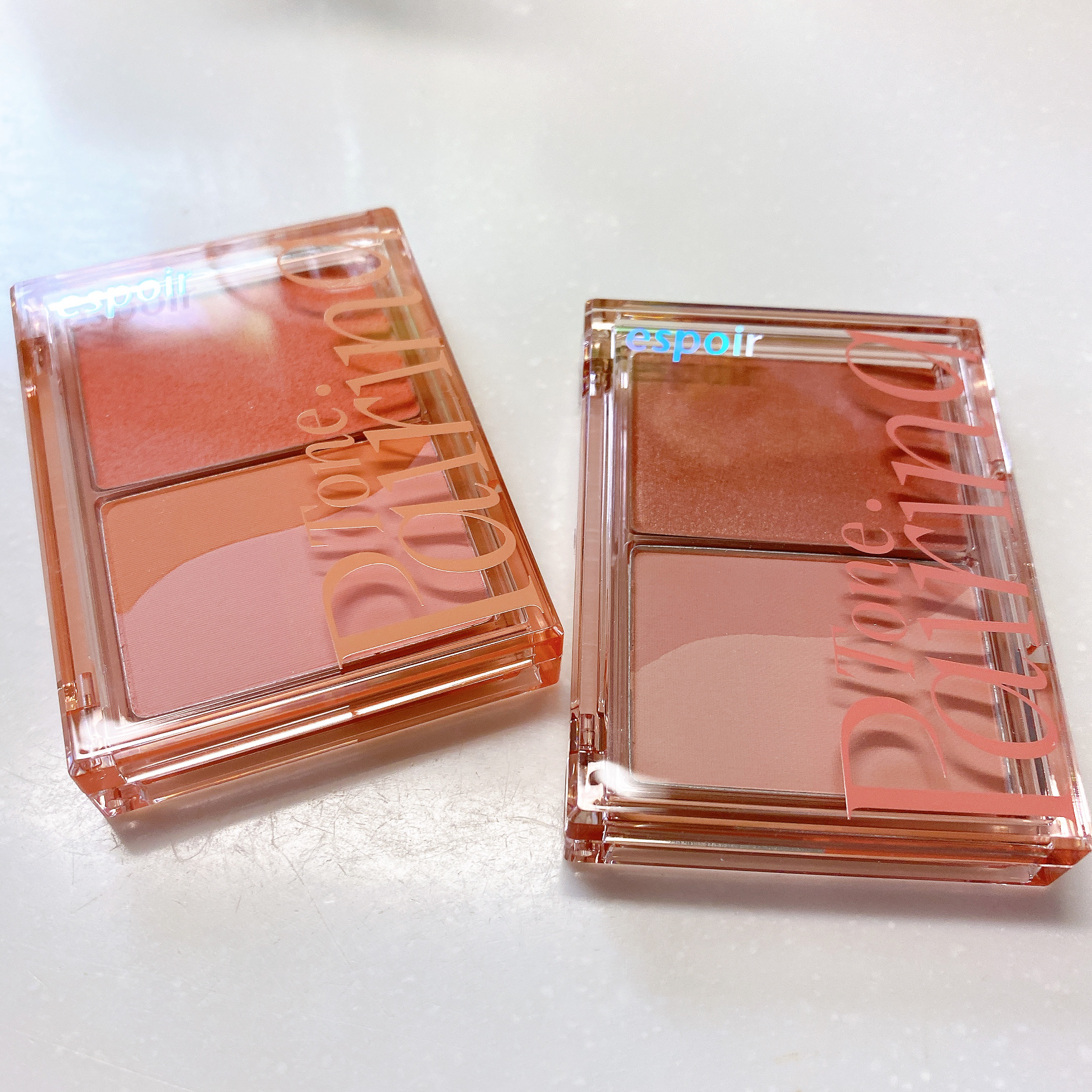 トーンペアリングチーク 02 ピーチフィズ/espoir/パウダーチークを使ったクチコミ（1枚目）