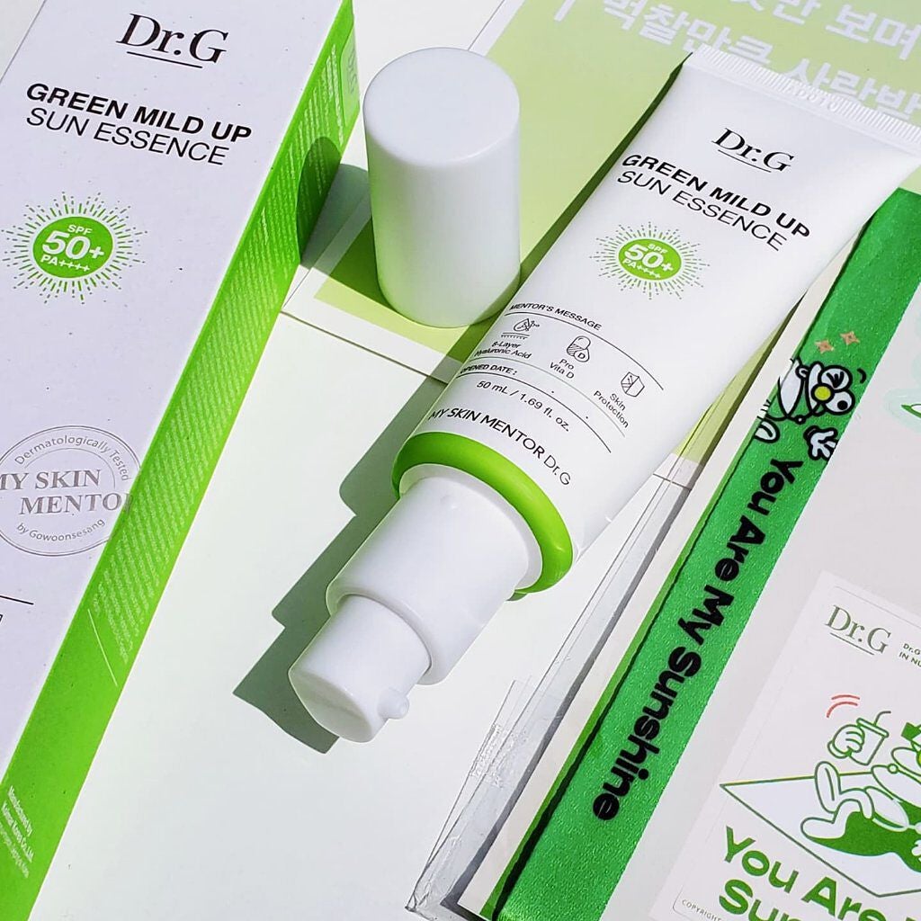グリーンマイルドアップサンスエッセンス/Dr.G/日焼け止めローションを使ったクチコミ(2枚目)