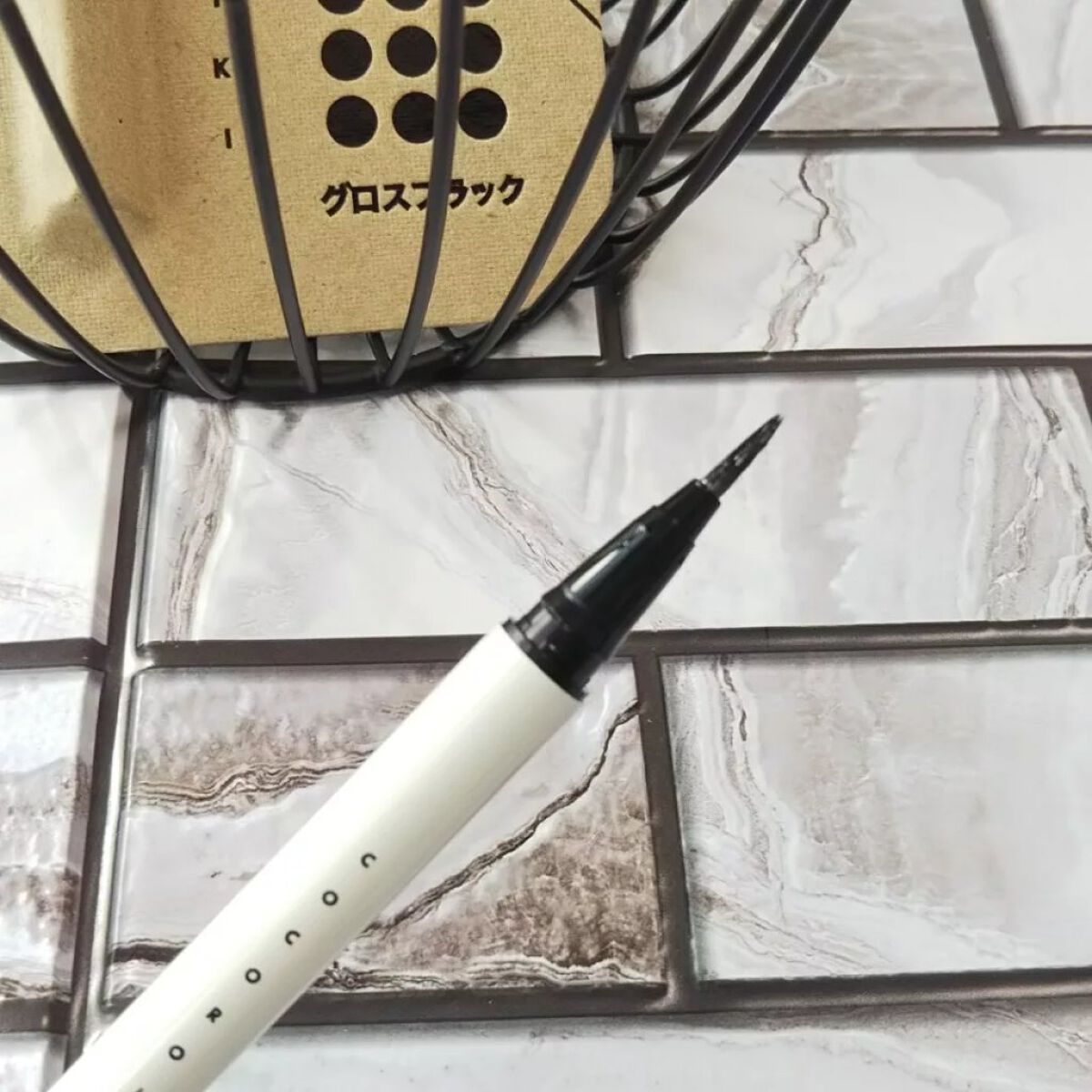 アイデザインライナー/COCOROIKI/リキッドアイライナーを使ったクチコミ(4枚目)