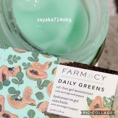 FARMACY Daily Greens Oil-Free Gel Moisturizerのクチコミ「皆さまこんばんは。

#FARMACY
#Daily Greens Oil-Free Gel .....」（2枚目）