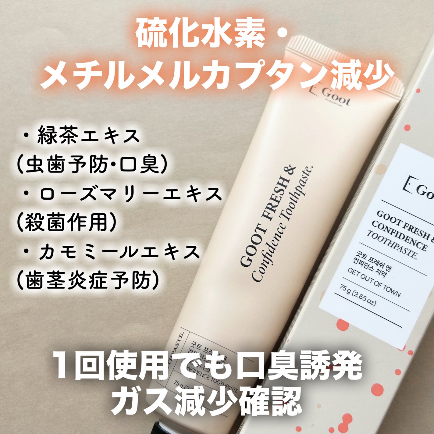 FRESH & Confidence歯磨き粉/Goot/歯磨き粉を使ったクチコミ(3枚目)