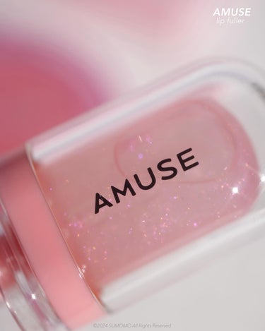 AMUSE リップフラーのクチコミ「【話題の新作】ウォニョンみたいな唇に！AMUSE新作キラキラプランパー💎🎀

🩷🎀💎𝑨𝑴𝑼𝑺𝑬.....」（2枚目）