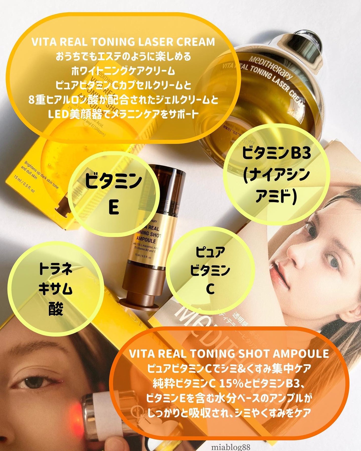 ビタリアルトーニングレーザークリーム/MEDITHERAPY/フェイスクリームを使ったクチコミ(2枚目)