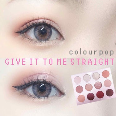 Give It To Me Straight/ColourPop/アイシャドウパレットを使ったクチコミ（1枚目）