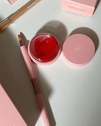 GLOWY TINT BALM/AOU/リップグロスを使ったクチコミ(5枚目)