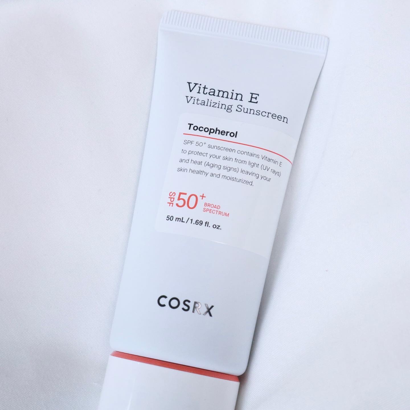 ビタミンEバイタライジングUVクリーム　SFP50＋/COSRX/日焼け止めクリームを使ったクチコミ（2枚目）