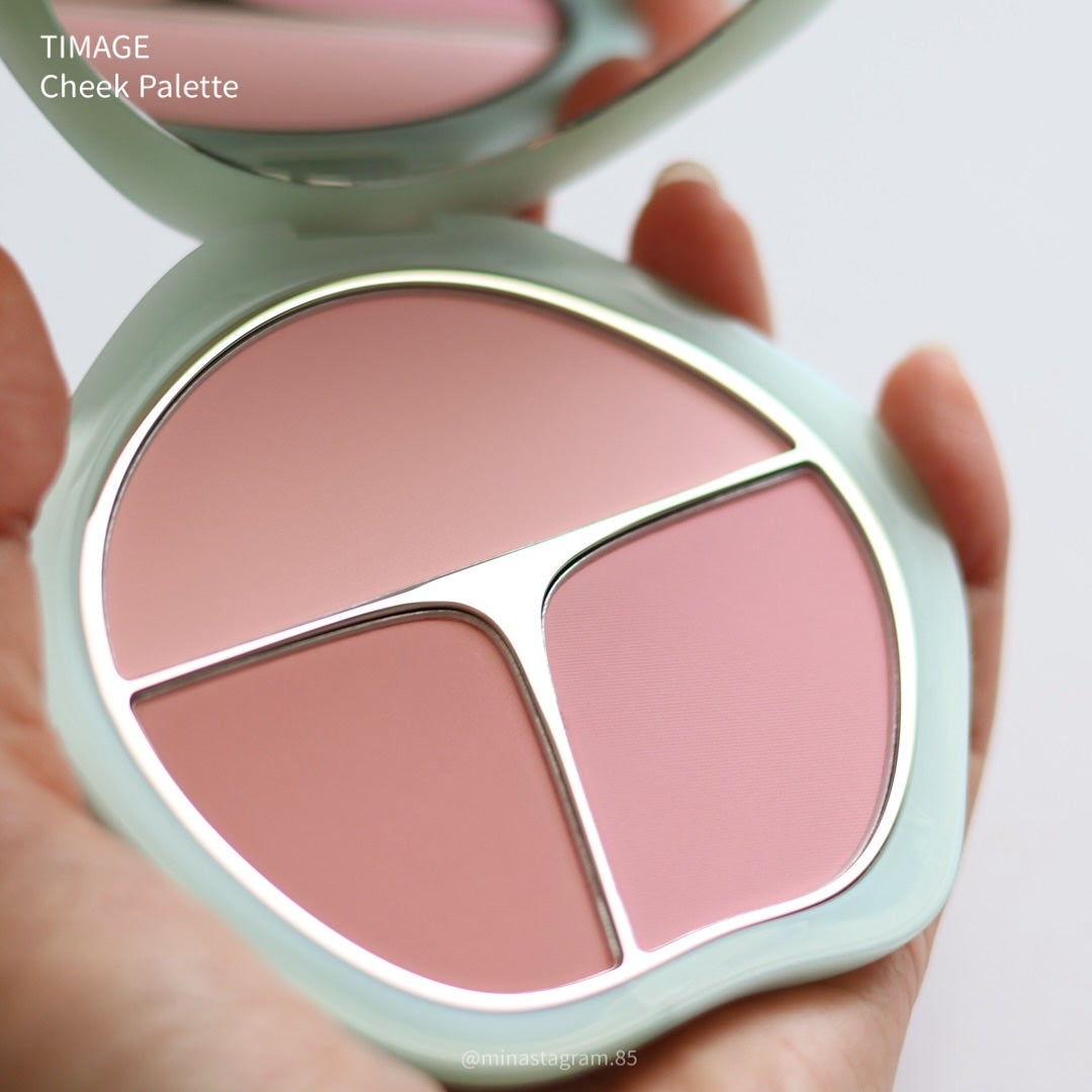 TIMAGE 3色チークパレット/TIMAGE/パウダーチークを使ったクチコミ(2枚目)