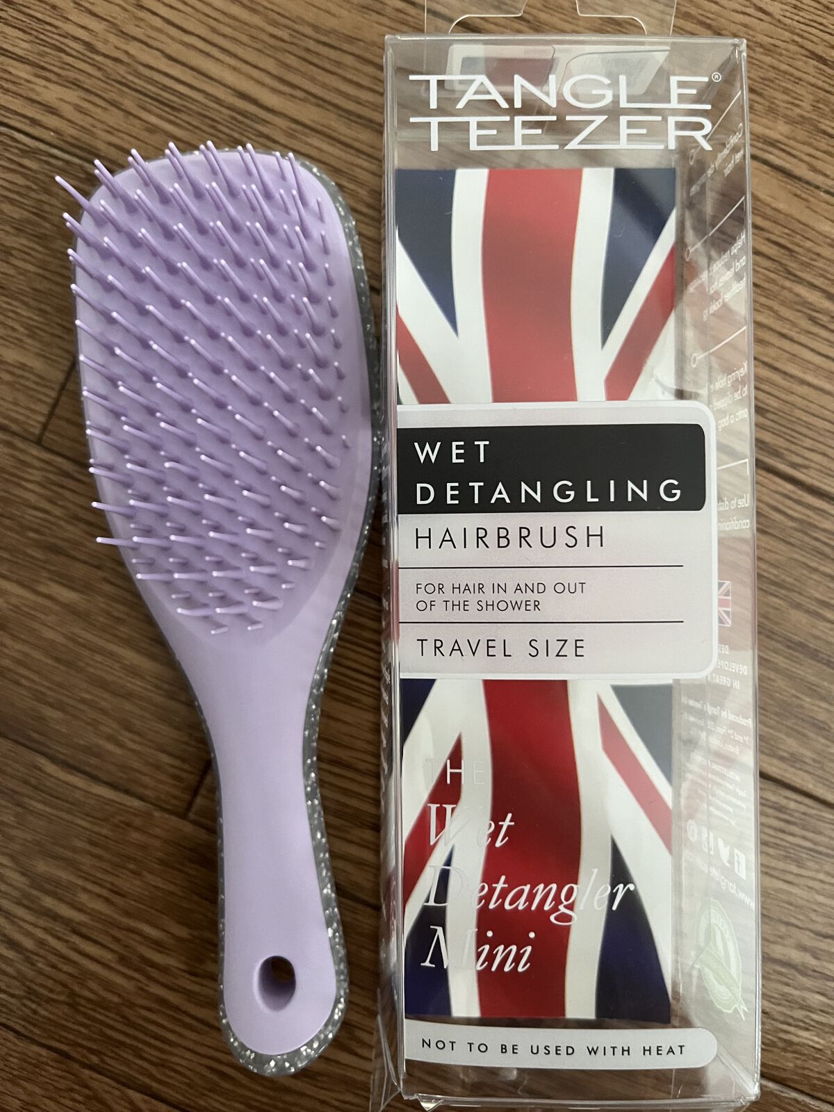 タングルティーザー ザ・アルティメットディタングラー ミニ アイリススパークル/TANGLE TEEZER/ヘアブラシを使ったクチコミ（2枚目）