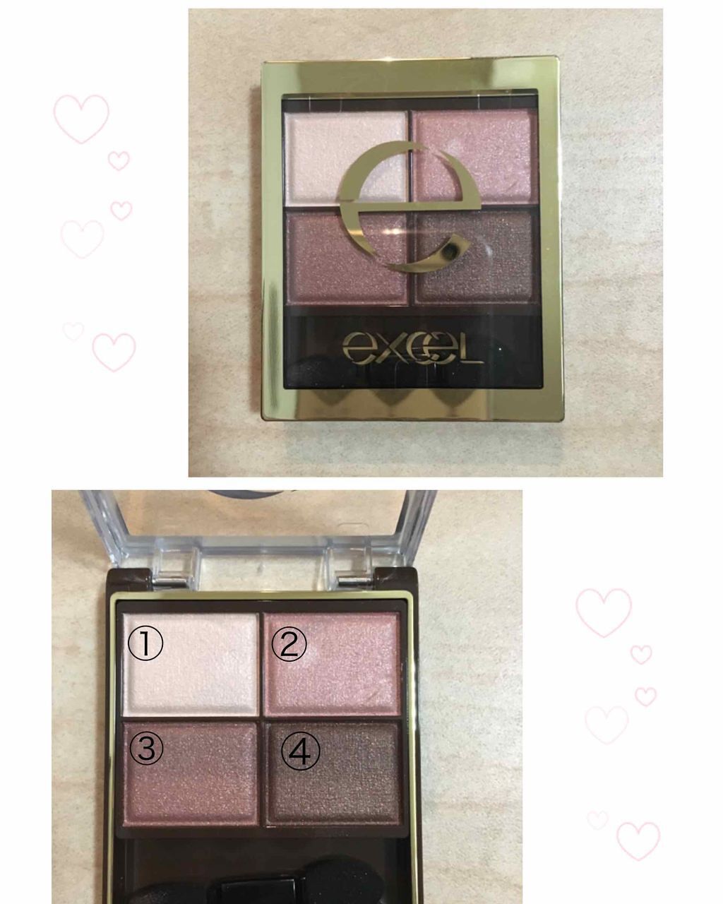 スキニーリッチシャドウ/excel/アイシャドウパレットを使ったクチコミ(1枚目)