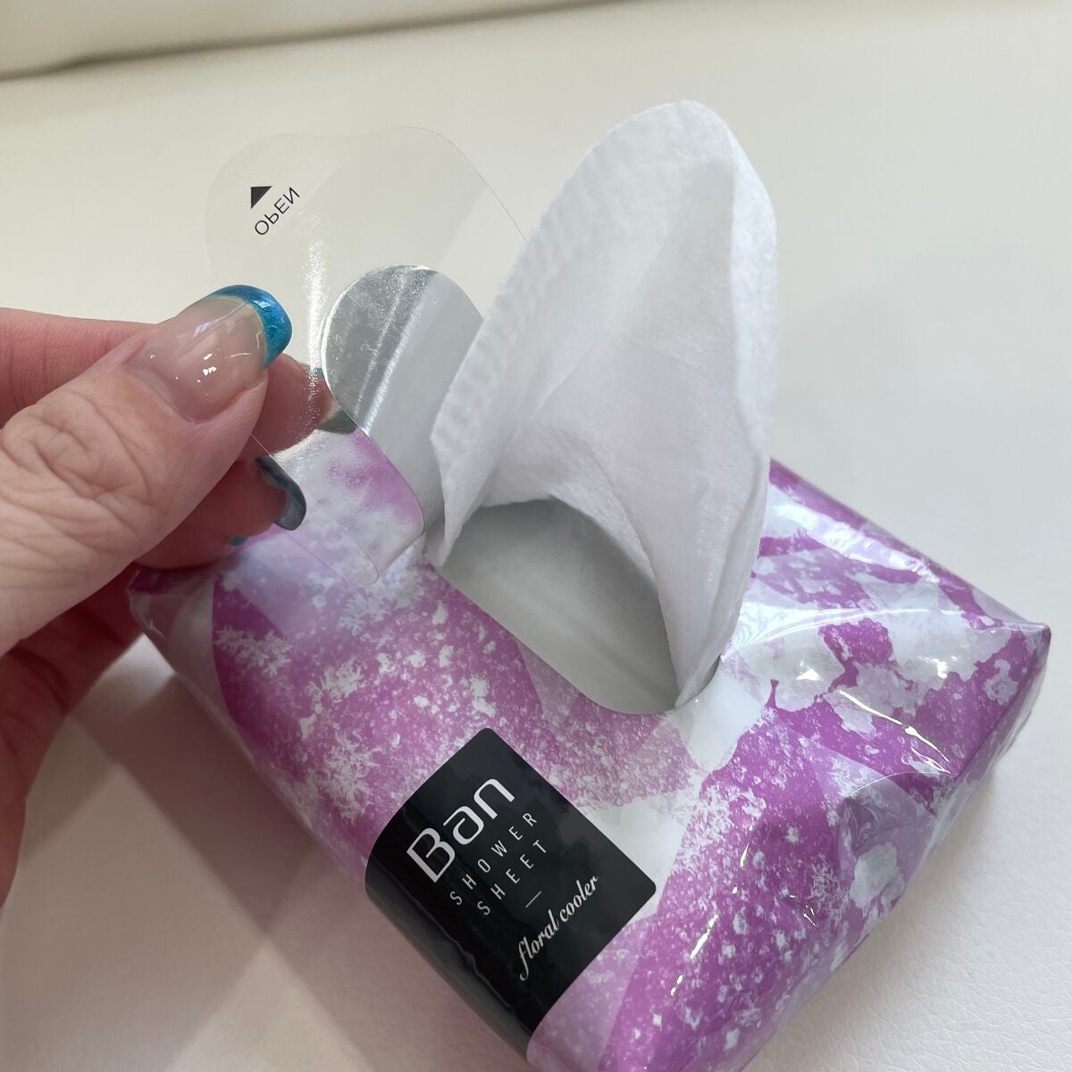 爽感さっぱりシャワーシート クールタイプ/Ban/ボディシートを使ったクチコミ(4枚目)