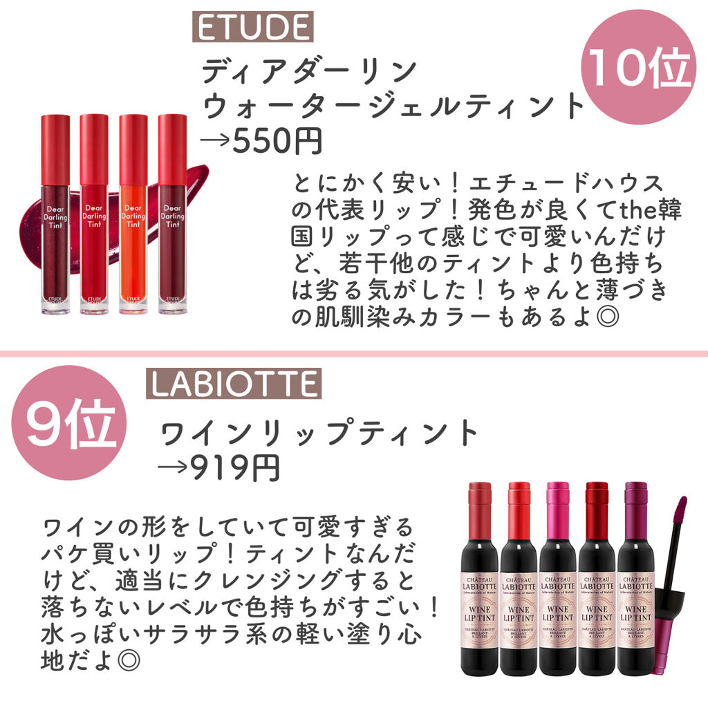ディアダーリン ウォータージェルティント/ETUDE/リップティントを使ったクチコミ（2枚目）