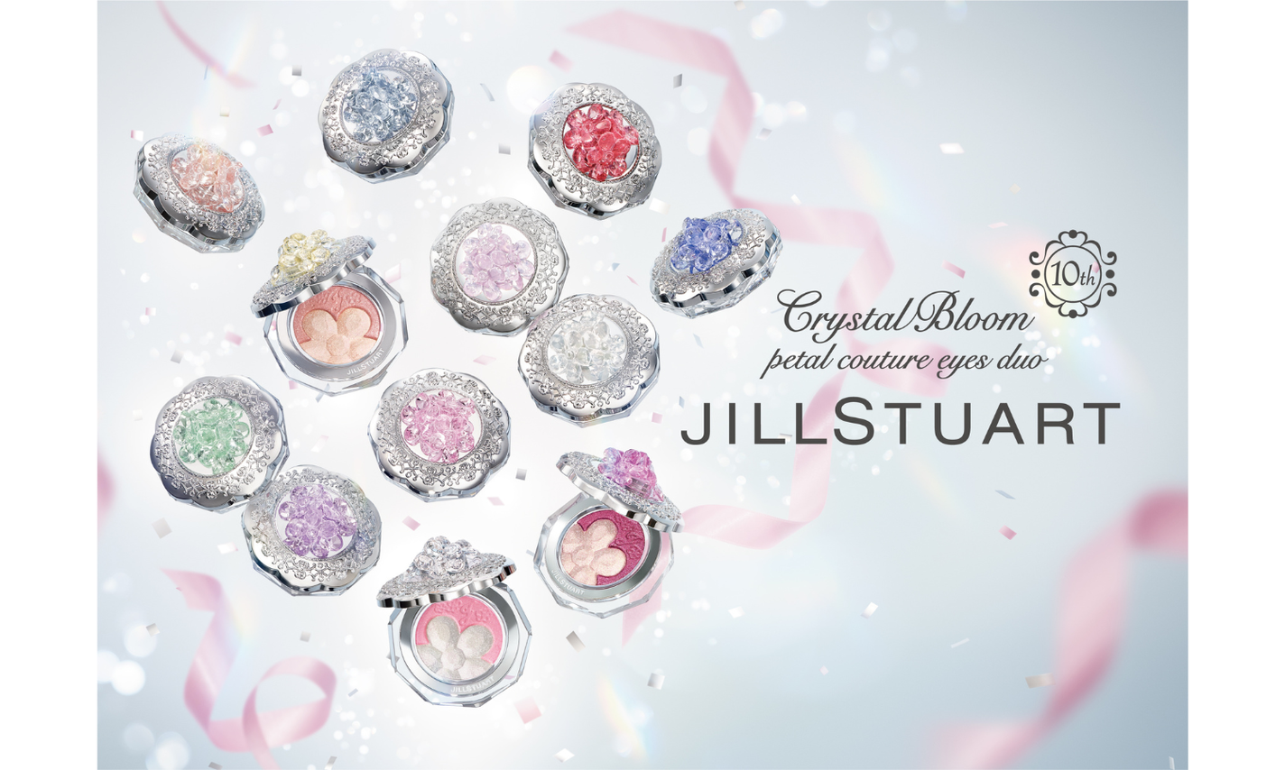 ジルスチュアートから1月・2月を彩る「クリスタルブルーム ペタルクチュールアイズ デュオ」が登場!のサムネイル
