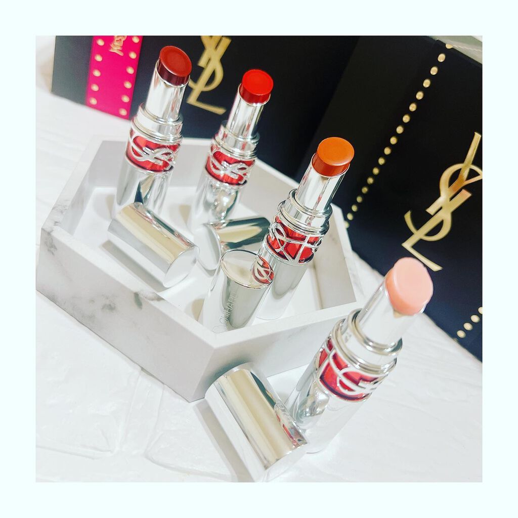 YSL ラブシャイン キャンディグレーズ/YVES SAINT LAURENT BEAUTE/口紅を使ったクチコミ（2枚目）