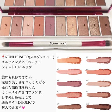 メルティングアイパレット ジャスト10ミニッツ/NUNI BUSHER/アイシャドウパレットを使ったクチコミ(2枚目)