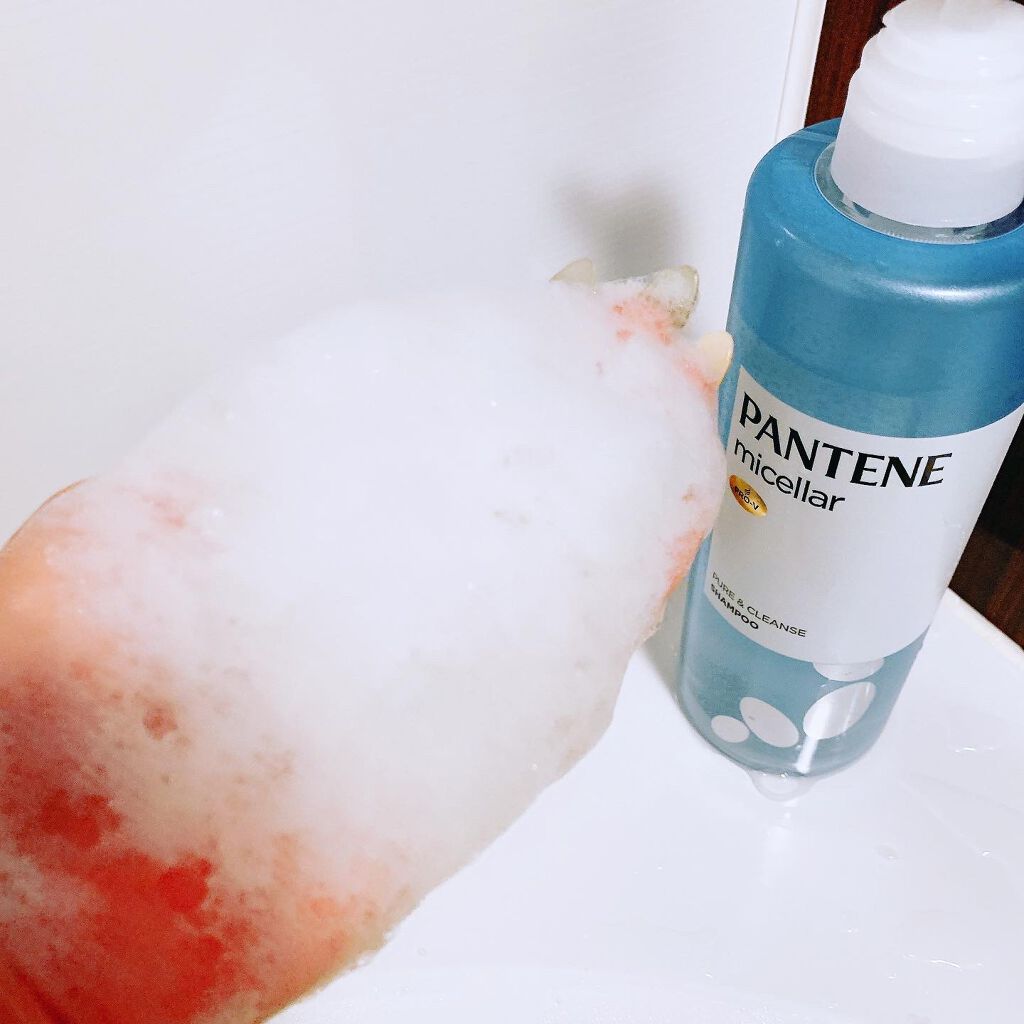 PRO-V ミセラー ピュア＆クレンズ ノンシリコンシャンプー/トリートメント トリートメント本体/パンテーン/市販シャンプーを使ったクチコミ（3枚目）