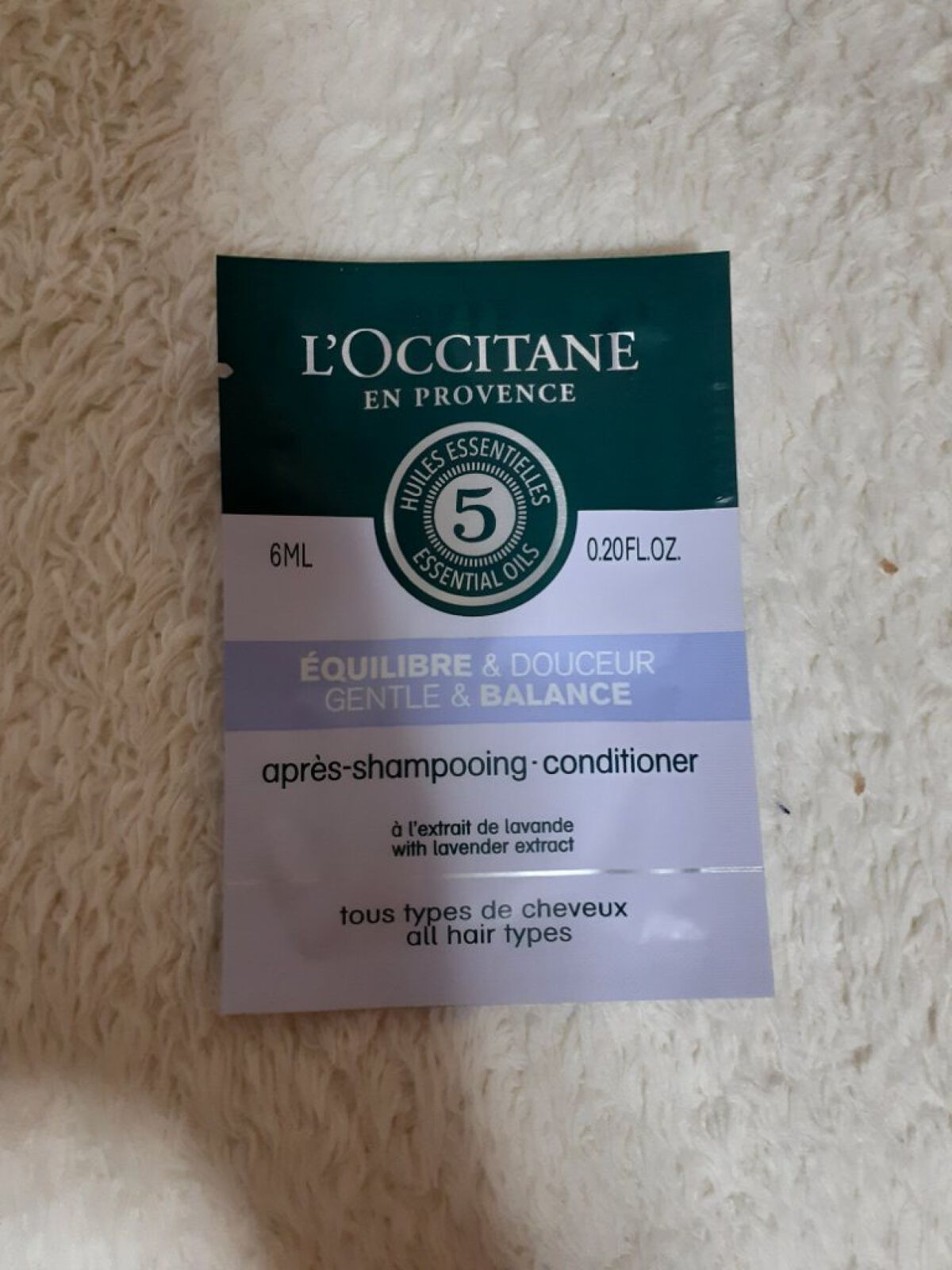 ファイブハーブス バランシングシャンプー／コンディショナー/L'OCCITANE/市販シャンプーを使ったクチコミ（1枚目）