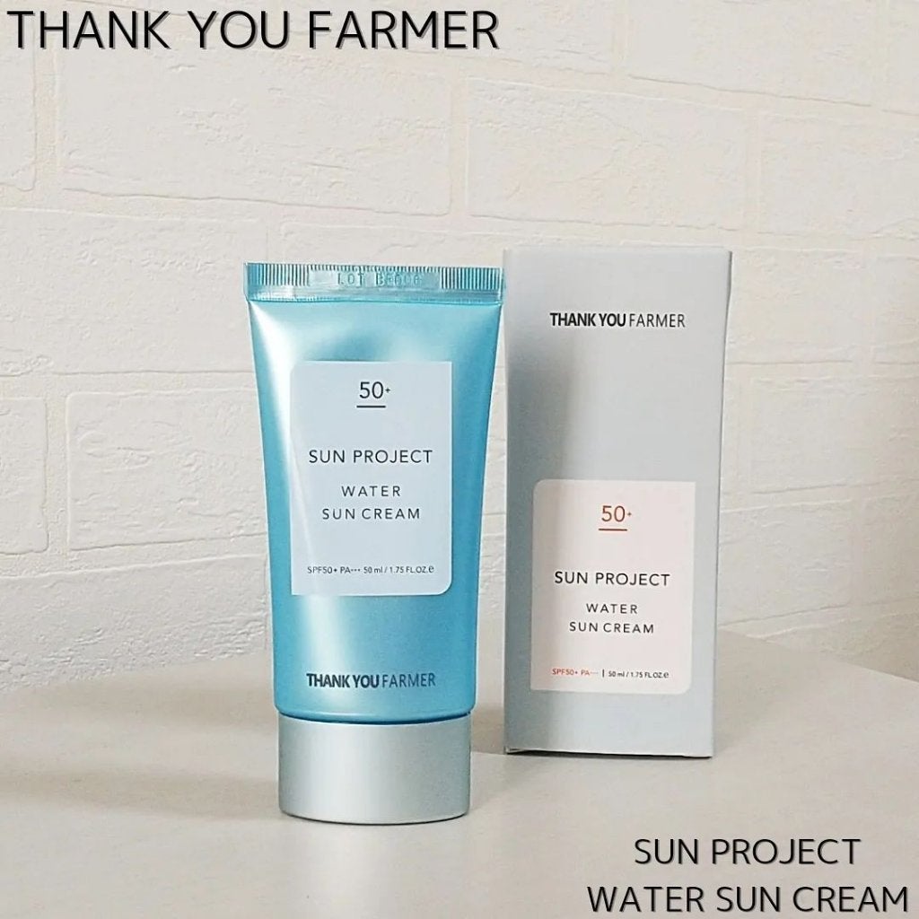 サンプロジェクト ウォーターサンクリーム SPF50+ PA+++/THANK YOU FARMER/日焼け止めクリームを使ったクチコミ(2枚目)