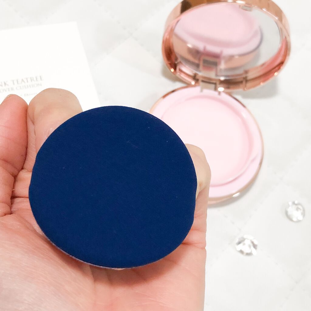 ピンクティーツリーカバークッション/APLIN/クッションファンデーションを使ったクチコミ(5枚目)