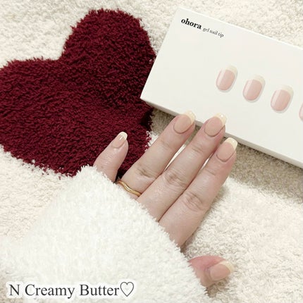 ohora ジェルネイルチップのクチコミ「New nail💅
ohora
N Creamy Butter
【チップタイプ/ミディ.....」(1枚目)