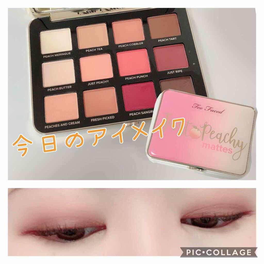 ジャスト ピーチィ ベルベット マット アイシャドウ パレット/Too Faced/アイシャドウパレットを使ったクチコミ(1枚目)