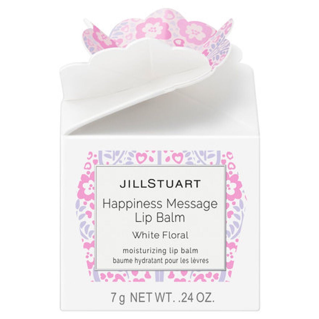 ジルスチュアート リップバーム ハピネスメッセージ リップバーム ホワイトフローラル