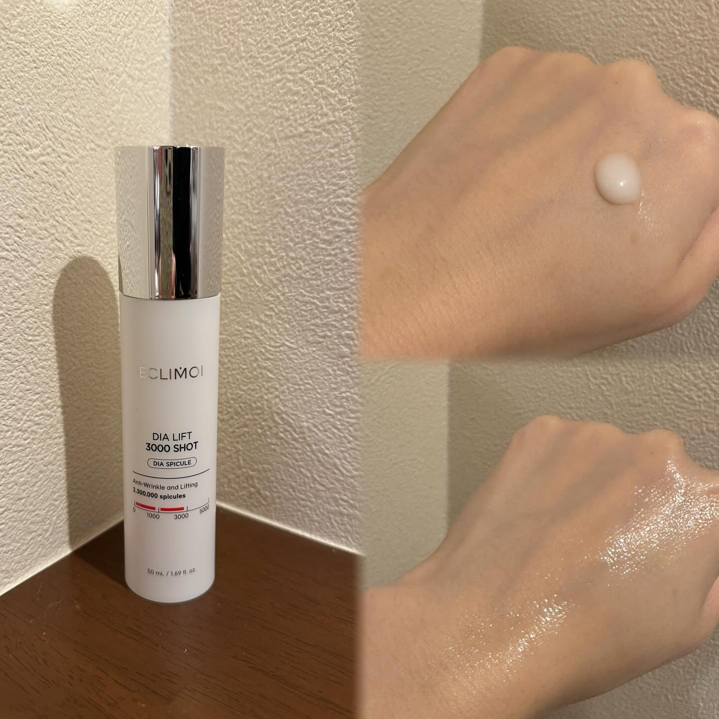 ダイヤリフト3000ショット/ECLIMOI/フェイスクリームを使ったクチコミ（3枚目）