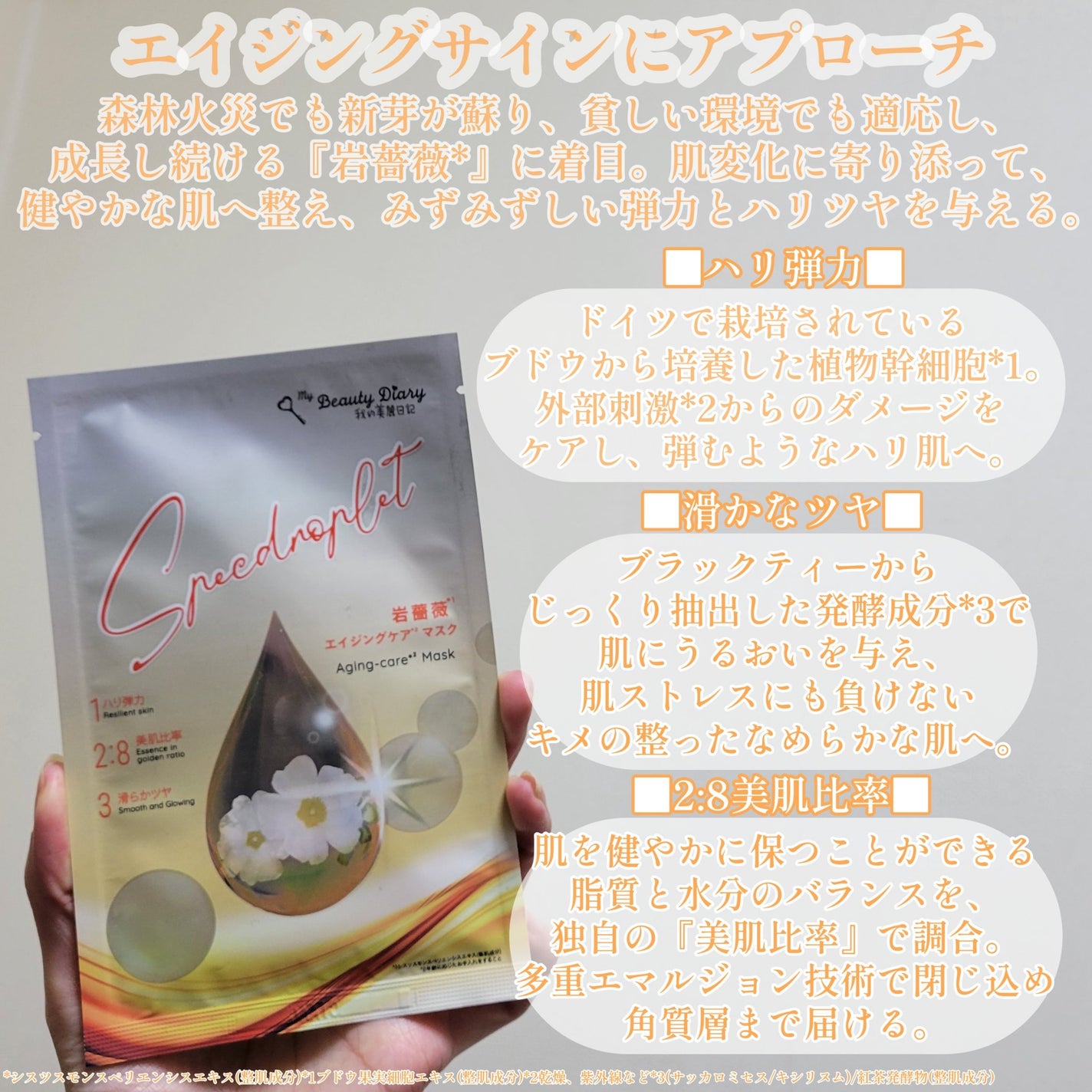 岩薔薇エイジングケアマスク/我的美麗日記/シートマスク・パックを使ったクチコミ(2枚目)