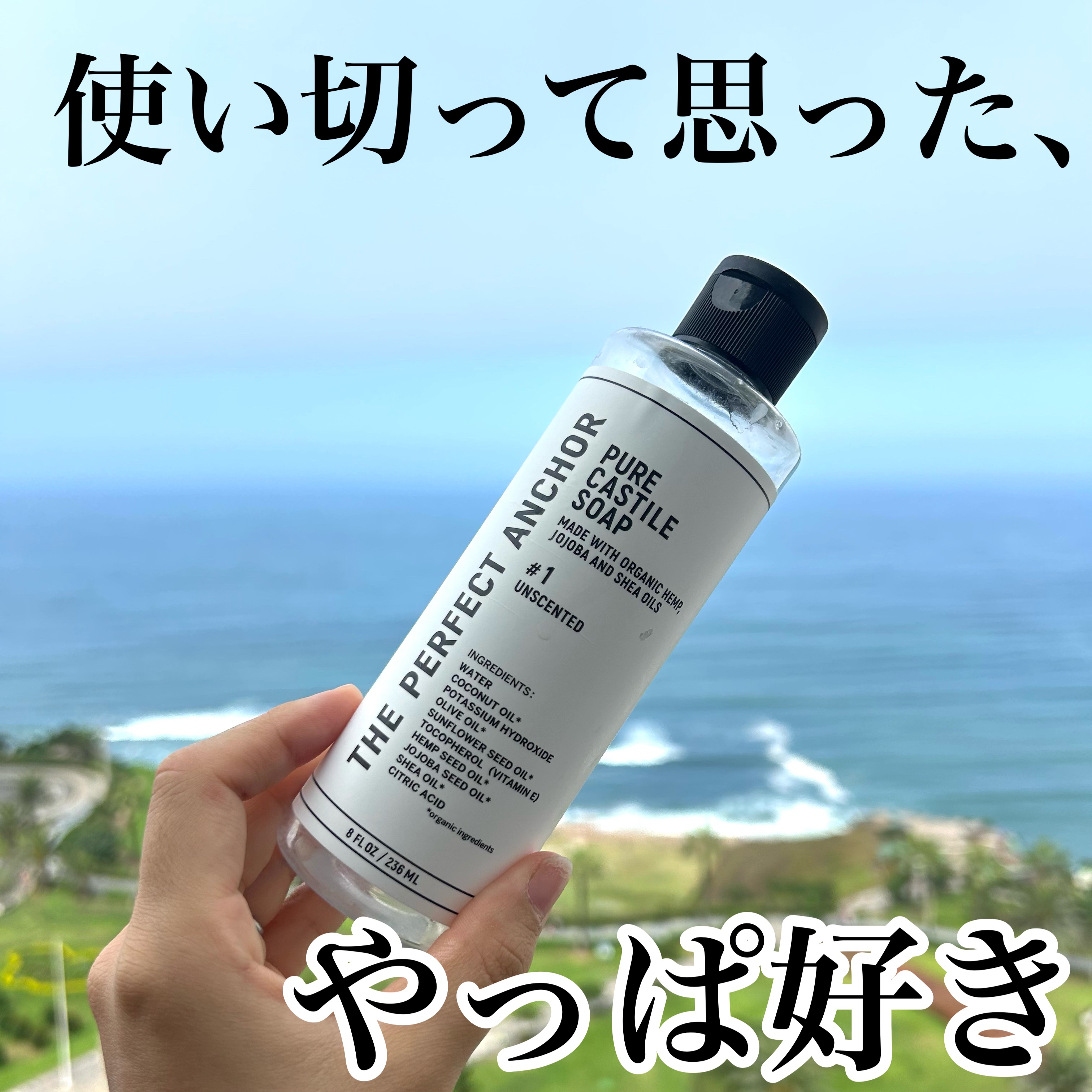 THE PERFECT ANCHOR ザ・パーフェクトアンカー アンセンティッド(香りなし) #1のクチコミ「使い切って思った、やっぱりリピします！

100%オーガニック ソープなのに
メイクも落とせる.....」（1枚目）