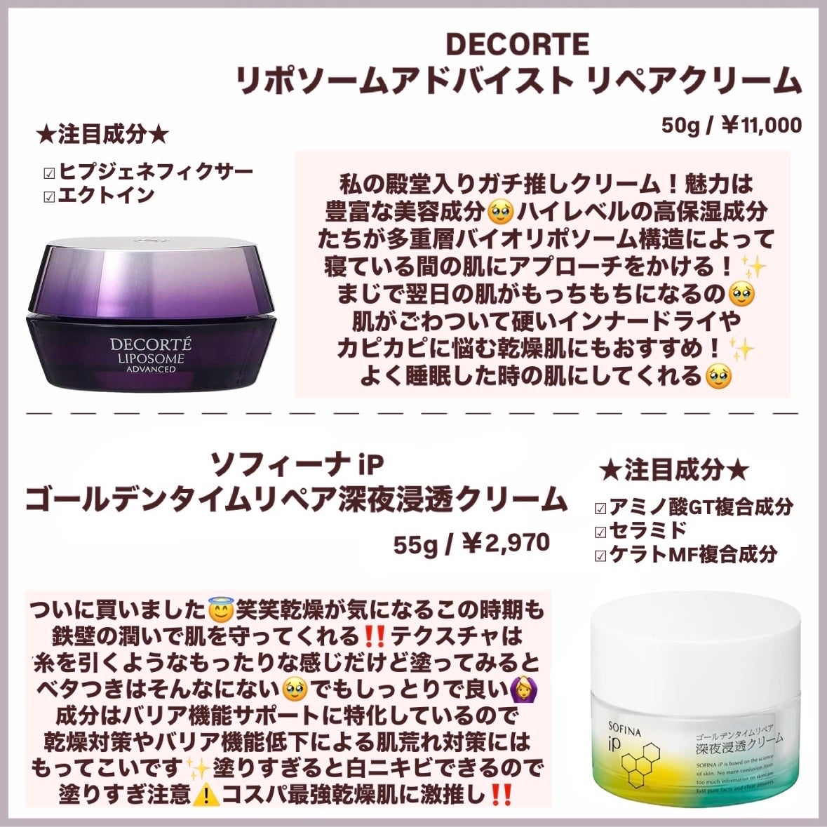 肌をうるおす保湿クリーム/肌をうるおす保湿スキンケア/フェイスクリームを使ったクチコミ(2枚目)