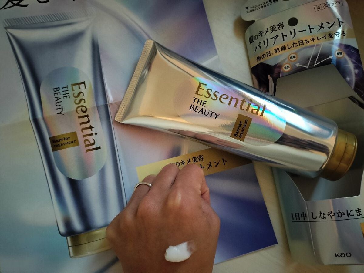 髪のキメ美容バリアトリートメント/エッセンシャル/洗い流すヘアトリートメントを使ったクチコミ(3枚目)