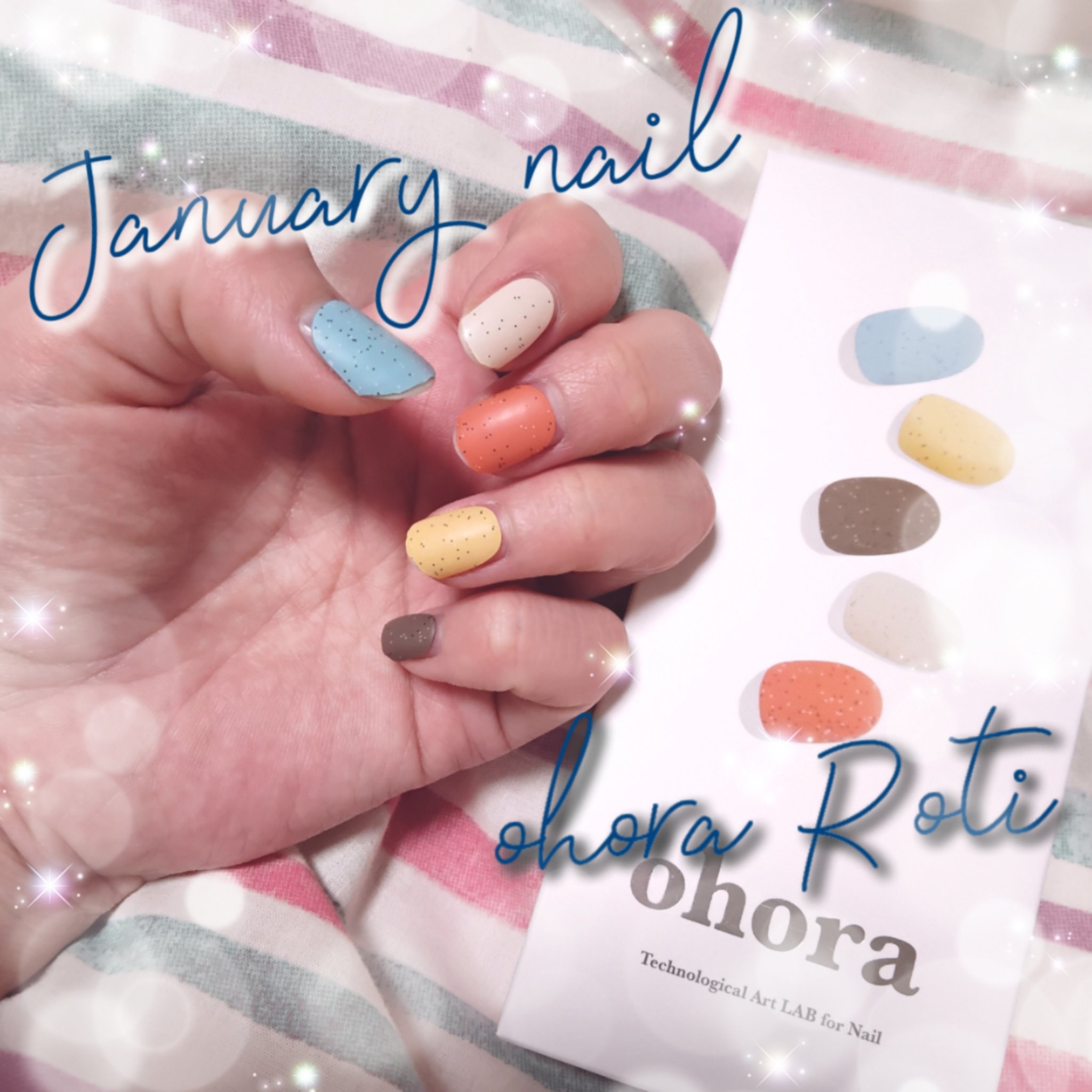 セミキュアジェルネイル（ハンド）/ohora/ネイルシールを使ったクチコミ（1枚目）